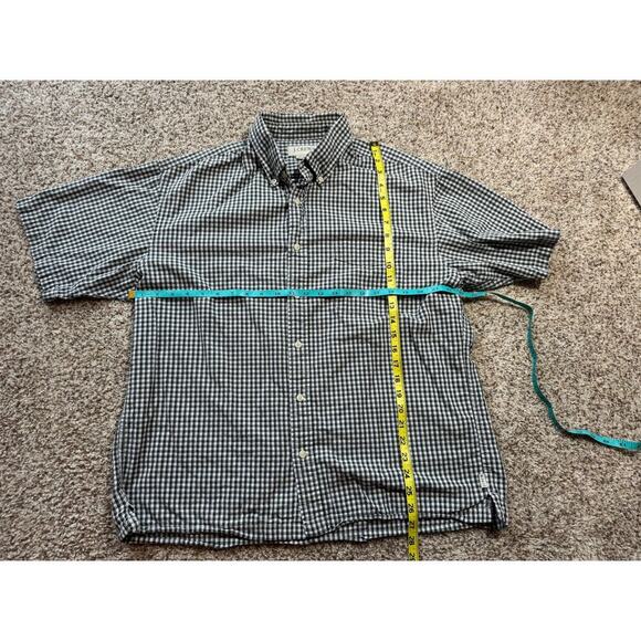 J. Crew buttoned shirt, Vintage Oxford, Size Large, short sleeve; 100% cotton - Picture 3 of 4